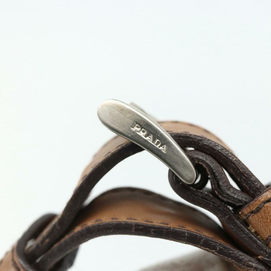【日本直送】PRADA 單肩包 尼龍皮革 黑色 銀色 正品 mr2443A-9