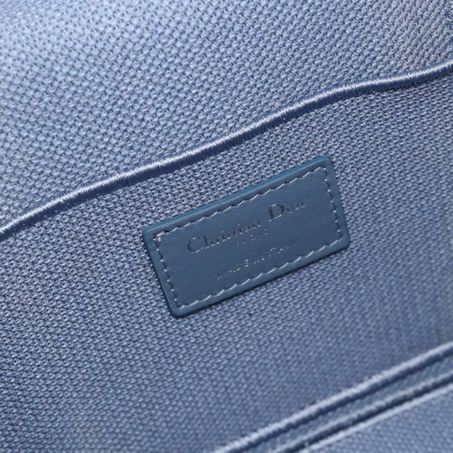 【日本直送】Christian Dior Vanity 手袋 帆布 藍色 銀色 正品 ka4334A-20