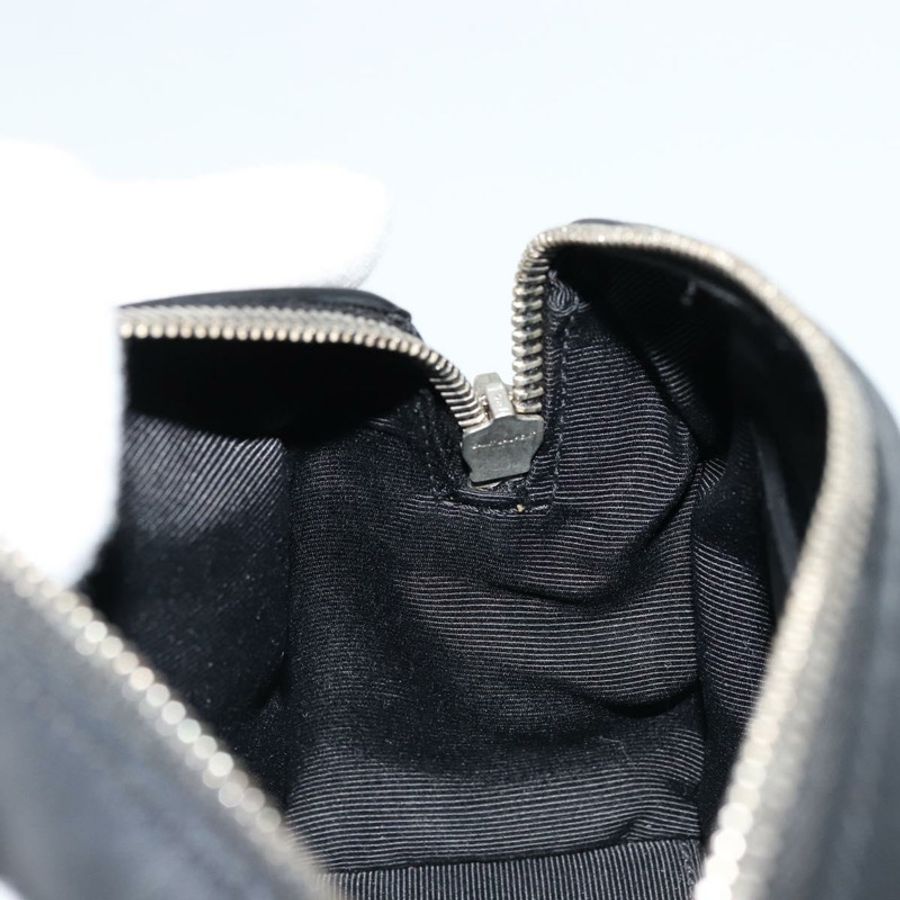 【日本直送】SAINT LAURENT Duffle Toy 手提包 皮革 2way 黑色 銀色 Auth bs35119-23