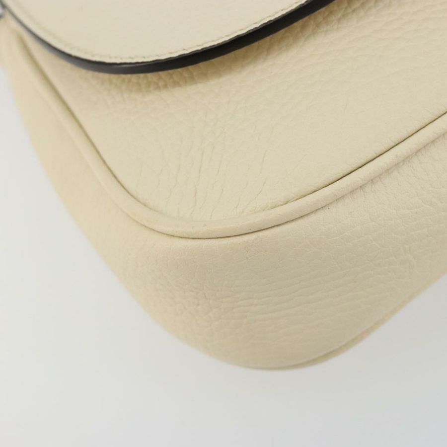 【日本直送】GUCCI Soho鏈條單肩包 皮革 奧特萊斯 白色 金色 536224 正品 ka4403A-14