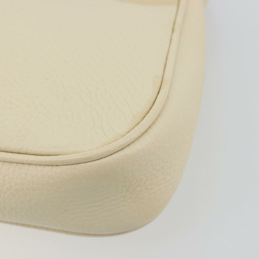 【日本直送】GUCCI Soho鏈條單肩包 皮革 奧特萊斯 白色 金色 536224 正品 ka4403A-15