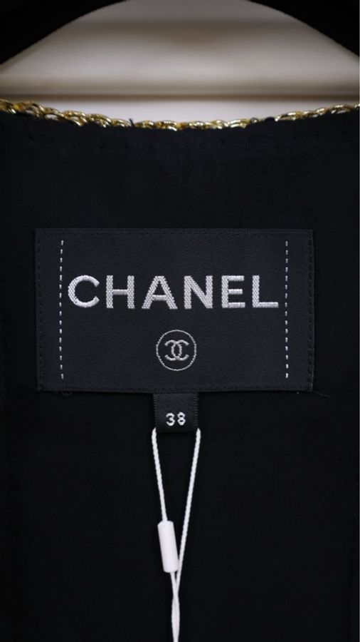 Chanel 22S彩色亮片金线滚边外套-32