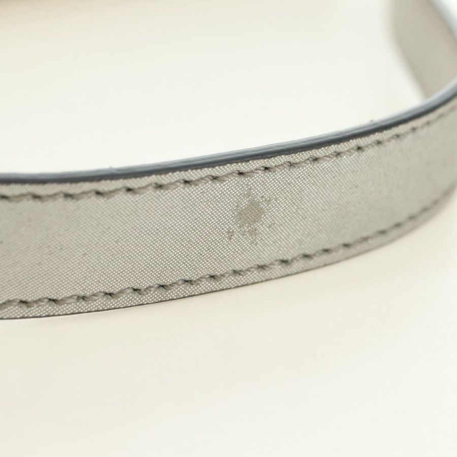 【日本直送】FENDI 鑲鑽 Mamma Baguette 單肩包 皮革 銀色 正品 yk20386SM-7