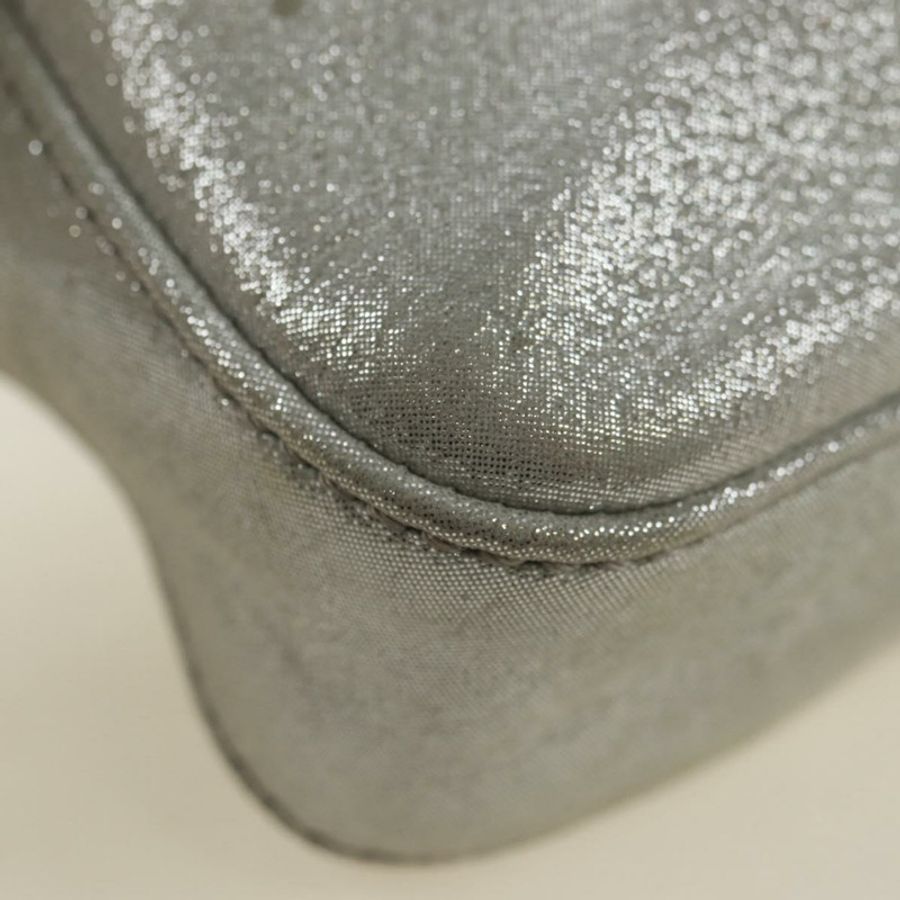 【日本直送】FENDI 鑲鑽 Mamma Baguette 單肩包 皮革 銀色 正品 yk20386SM-14