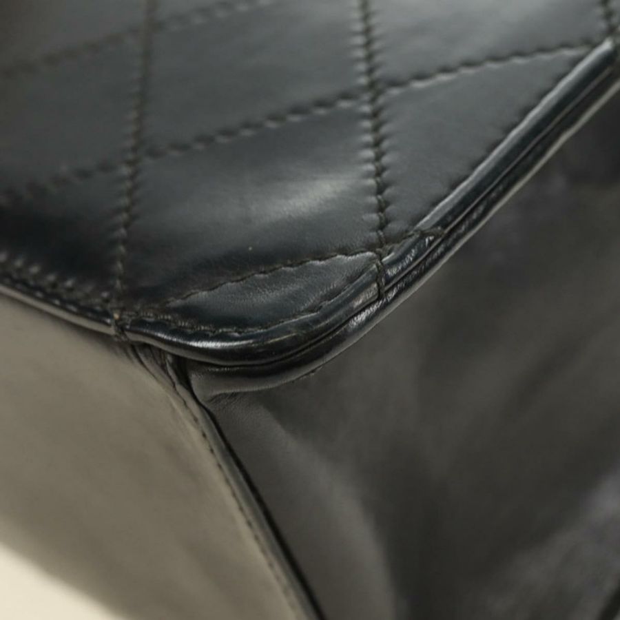 【日本直送】香奈兒 (CHANEL) Matelasse 手提包,黑色皮革,金色雙C標誌,正品 yk20389SAV-16