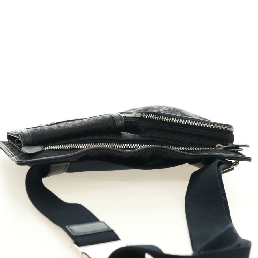 【日本直送】Christian Dior Trotter帆布斜背包 黑色銀色 正品 yk20371SAV-5