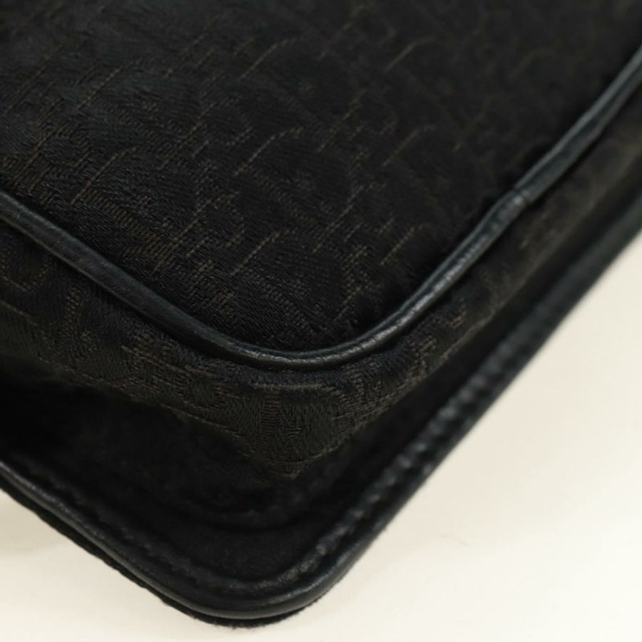 【日本直送】Christian Dior Trotter帆布斜背包 黑色銀色 正品 yk20371SAV-9
