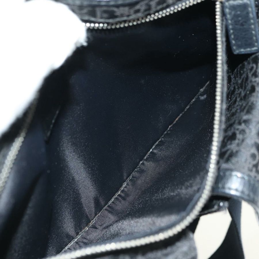【日本直送】Christian Dior Trotter帆布斜背包 黑色銀色 正品 yk20371SAV-10
