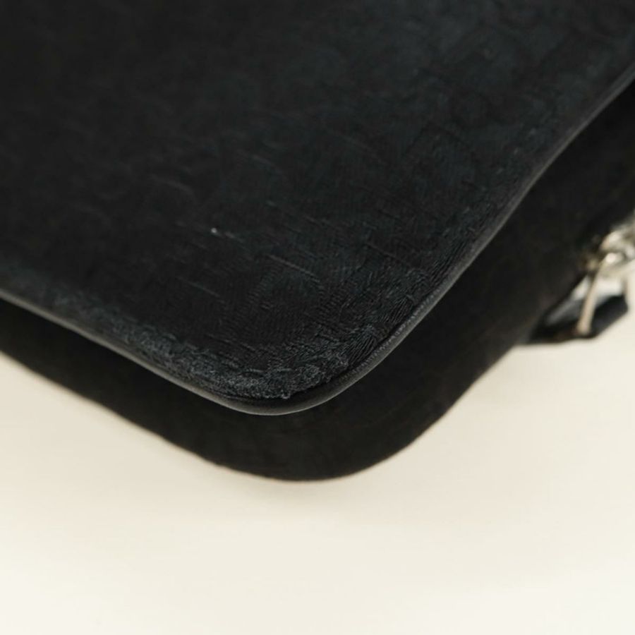 【日本直送】Christian Dior Trotter帆布斜背包 黑色銀色 正品 yk20371SAV-16