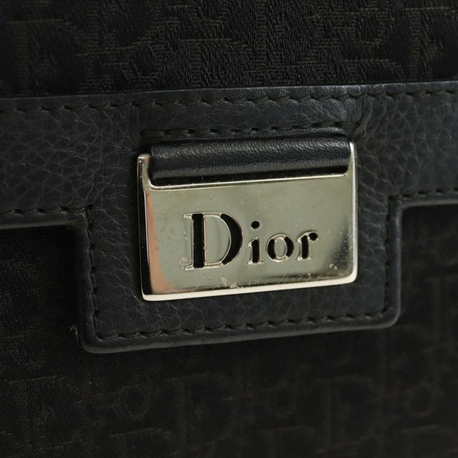 【日本直送】Christian Dior Trotter帆布斜背包 黑色銀色 正品 yk20371SAV-17