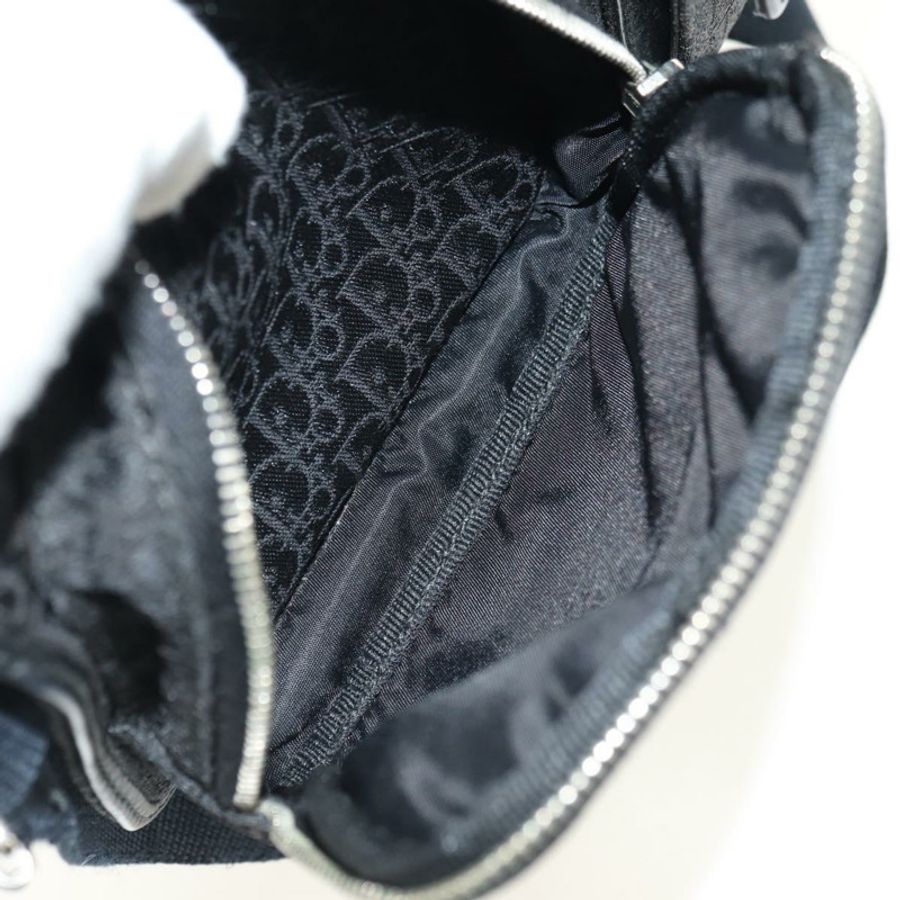 【日本直送】Christian Dior Trotter帆布斜背包 黑色銀色 正品 yk20371SAV-21