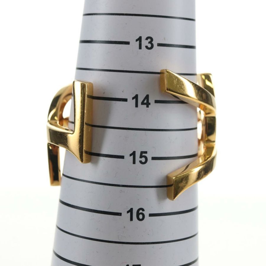【日本直送】SAINT LAURENT Cassandra 手環 金屬 金 Auth yk20367M-13