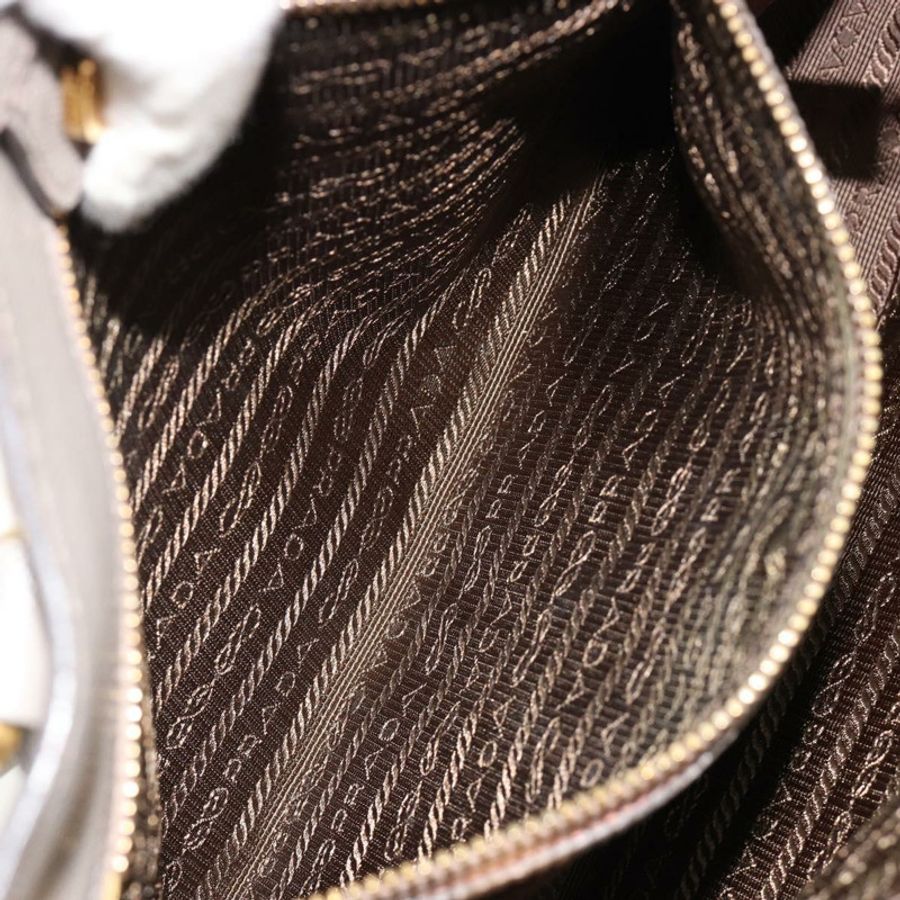 【日本直送】PRADA Galleria 手提包 Safiano 皮革 灰色 金色 正品 yk20395A-22
