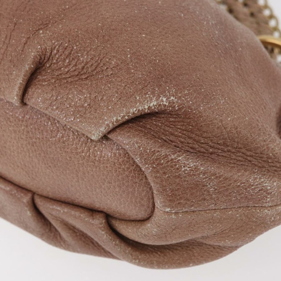 【日本直送】PRADA 鏈條單肩包 皮革 粉紅色 金飾 正品 yk20410A-15