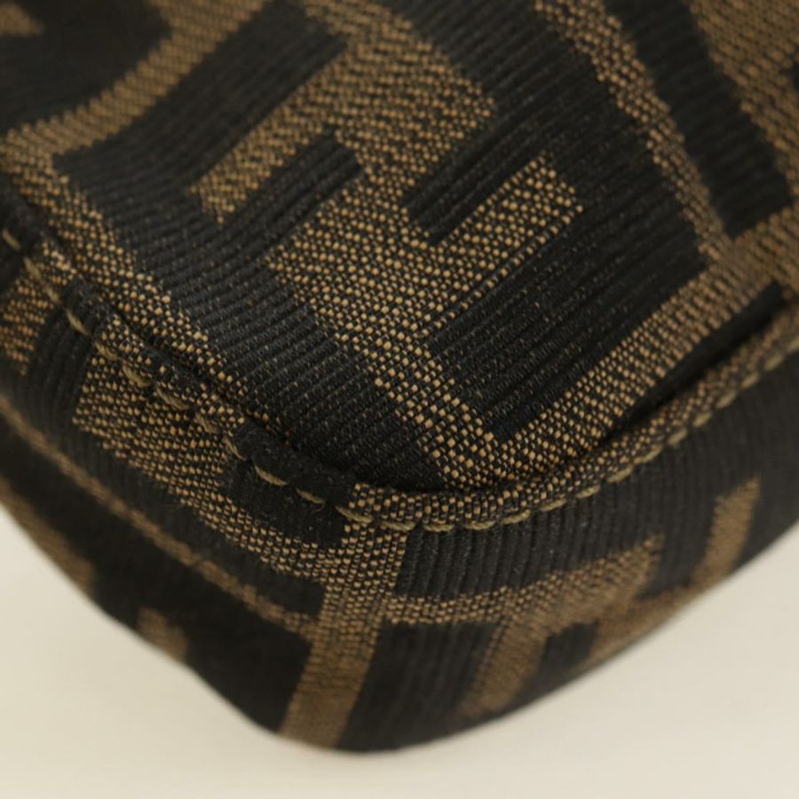 【日本直送】FENDI Zucca帆布Mamma Baguette單肩包 黑色棕色 正品 yk20469SM-13