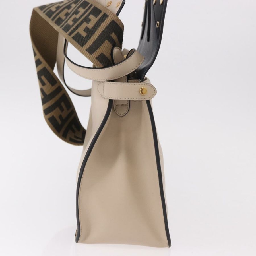 【日本直送】FENDI 翻蓋手提包 皮革 三用 海軍藍 金色 正品 bs35380A-3