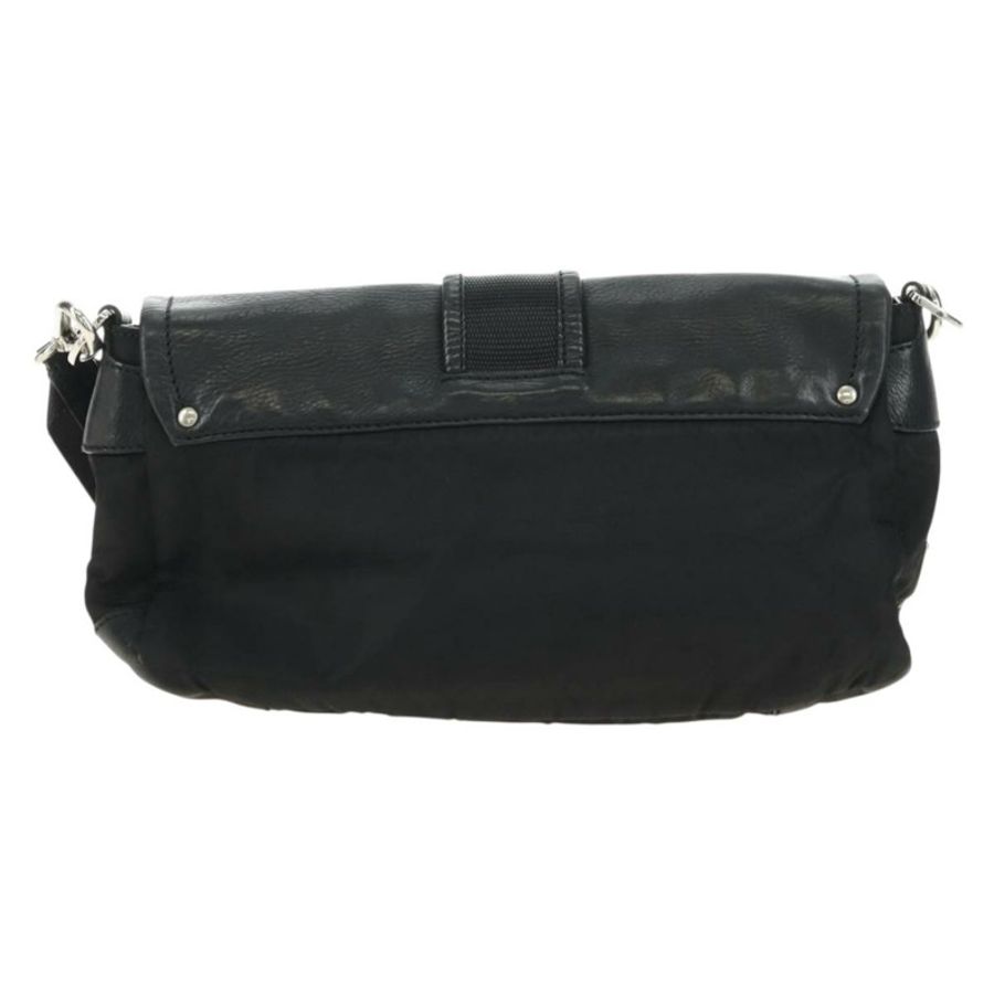 【日本直送】PRADA 單肩包 尼龍 黑色 銀色 正品 yk20454SAV-1