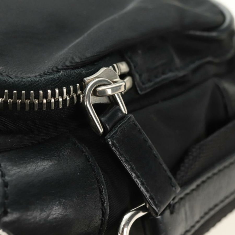 【日本直送】PRADA 單肩包 尼龍 黑色 銀色 正品 yk20454SAV-20