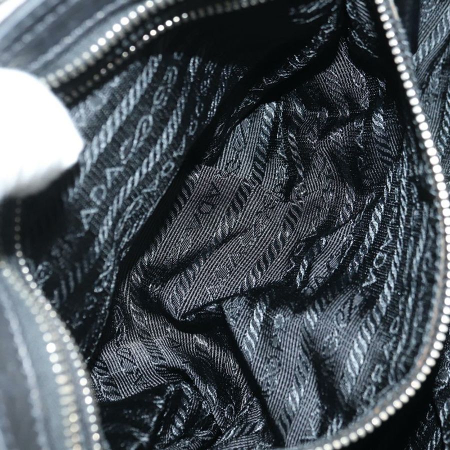 【日本直送】PRADA 單肩包 尼龍 黑色 銀色 正品 yk20454SAV-26