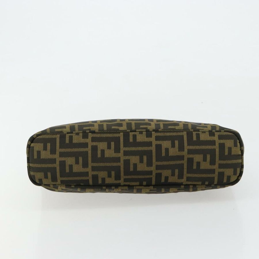 【日本直送】FENDI Zucca帆布手提包 黑色棕色 正品 gh2047-4