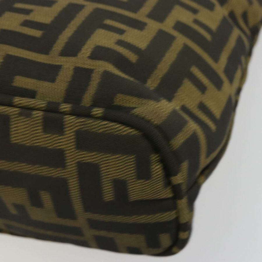 【日本直送】FENDI Zucca帆布手提包 黑色棕色 正品 gh2047-8