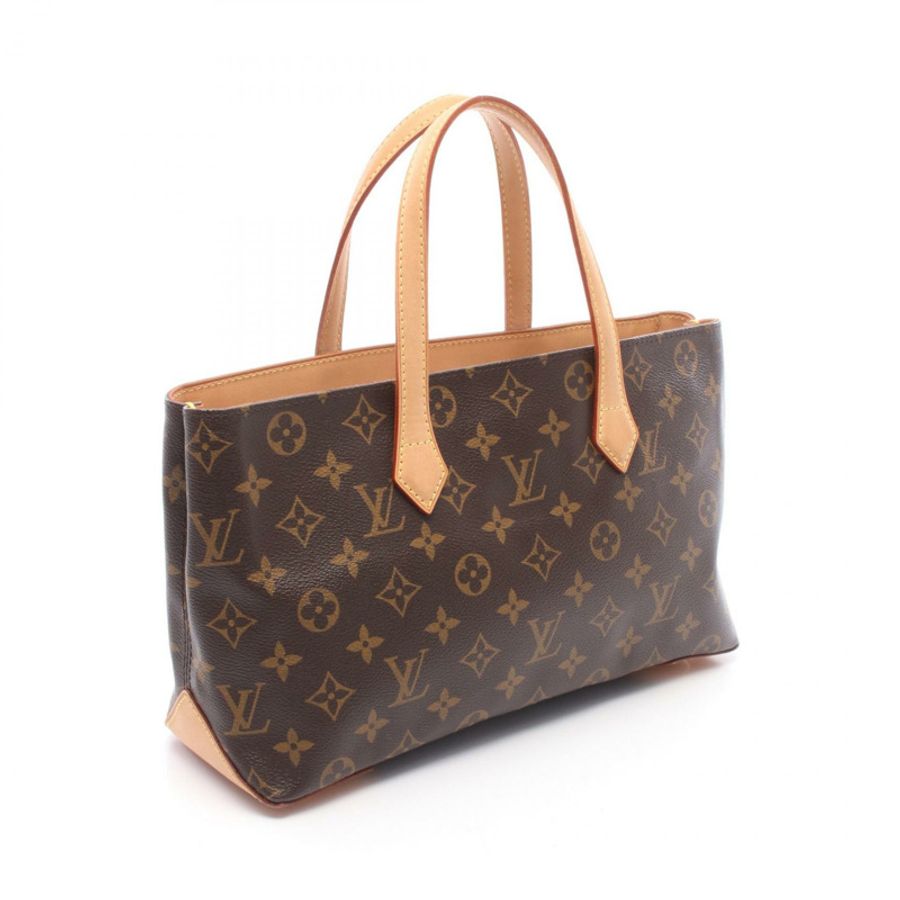 路易威登 Wilsher PM 手提包 M45643 Monogram 帆布皮革棕色二手-1