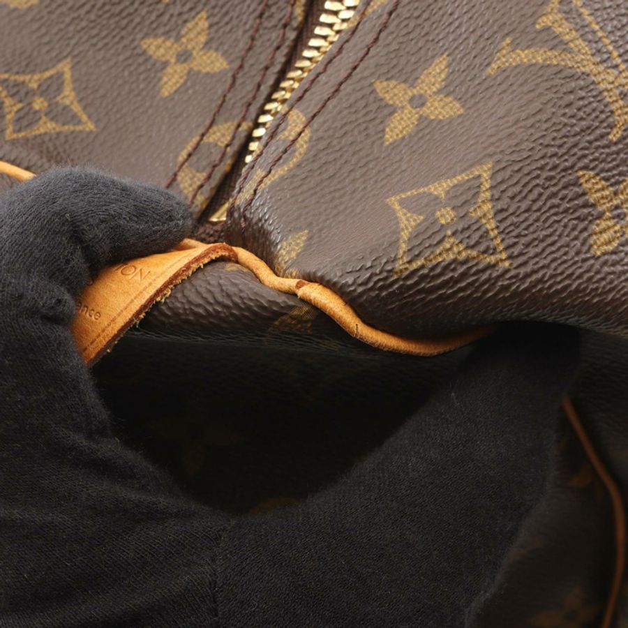 路易威登 Keepall50 旅行包 M41426 Monogram 帆布皮革棕色二手 LV-6
