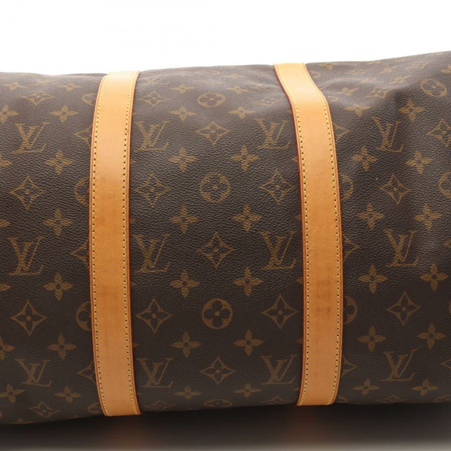 路易威登 Keepall50 旅行包 M41426 Monogram 帆布皮革棕色二手 LV-7
