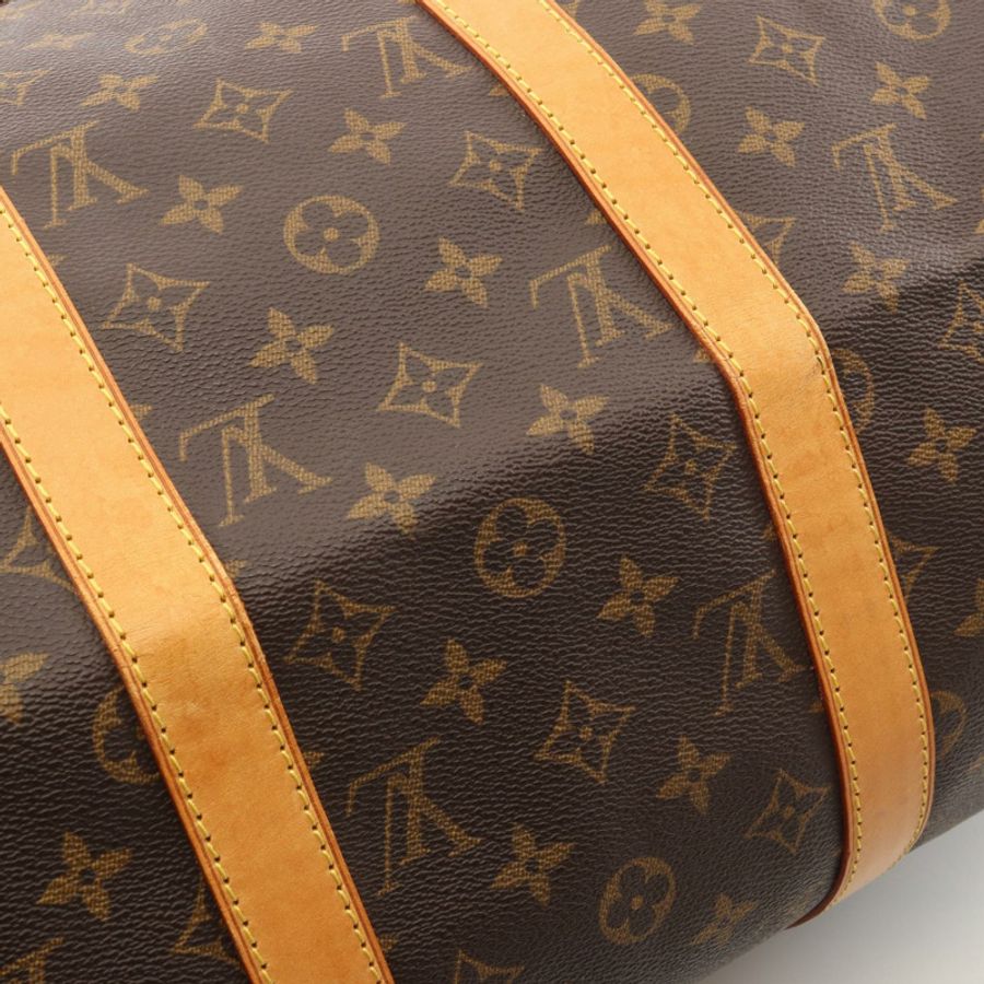 路易威登 Keepall50 旅行包 M41426 Monogram 帆布皮革棕色二手 LV-8