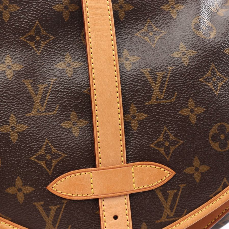 路易威登 Saumur 30 肩背包 M42256 Monogram 帆布皮革棕色 LV-7
