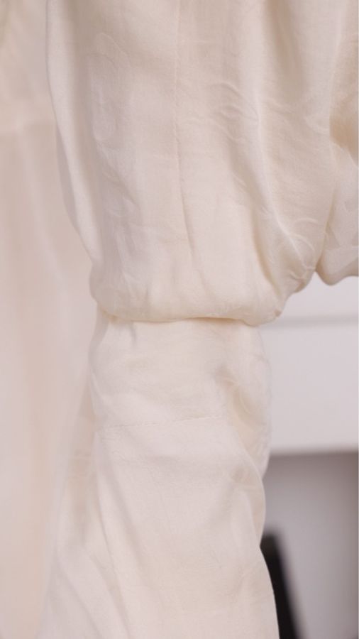 Chanel 08年春夏系列秀款奶黄色收腰七分袖上衣外套-25