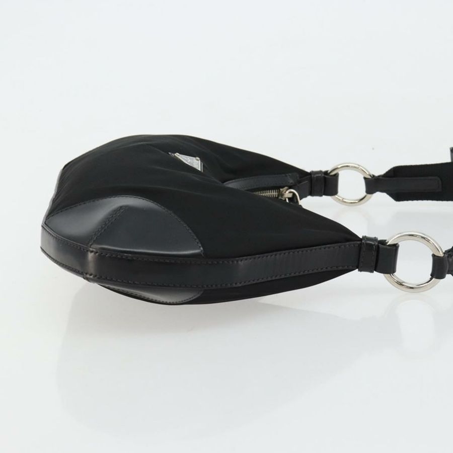 【日本直送】PRADA 單肩包 尼龍 黑色 銀色 正品 yk20451SAM-2