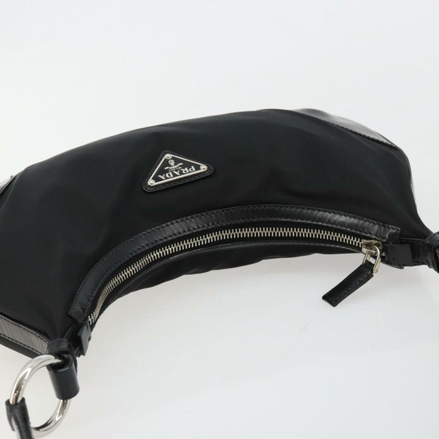 【日本直送】PRADA 單肩包 尼龍 黑色 銀色 正品 yk20451SAM-5