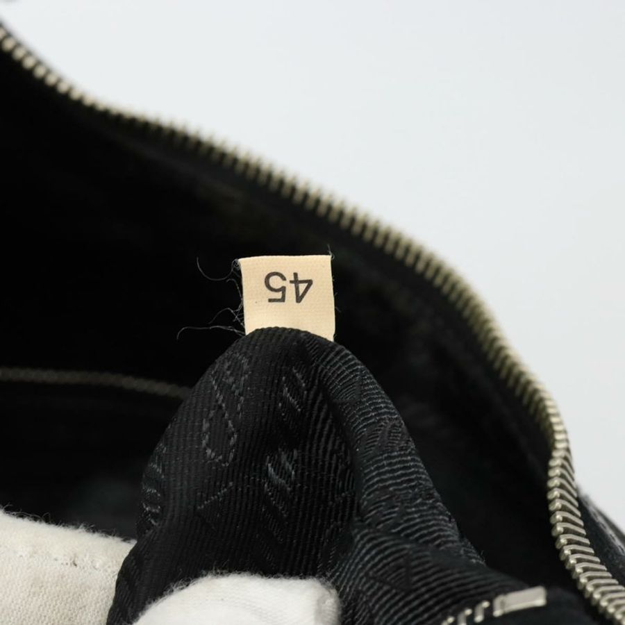 【日本直送】PRADA 單肩包 尼龍 黑色 銀色 正品 yk20451SAM-10