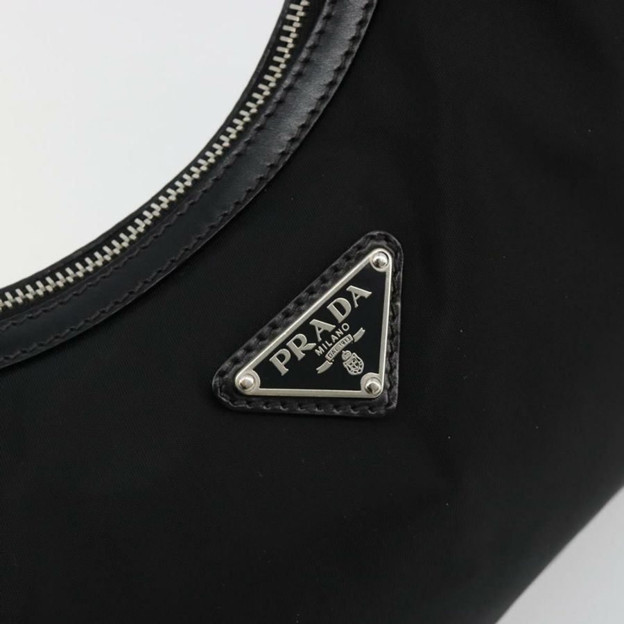 【日本直送】PRADA 單肩包 尼龍 黑色 銀色 正品 yk20451SAM-17
