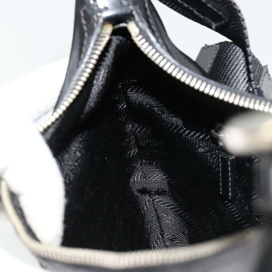 【日本直送】PRADA 單肩包 尼龍 黑色 銀色 正品 yk20451SAM-20