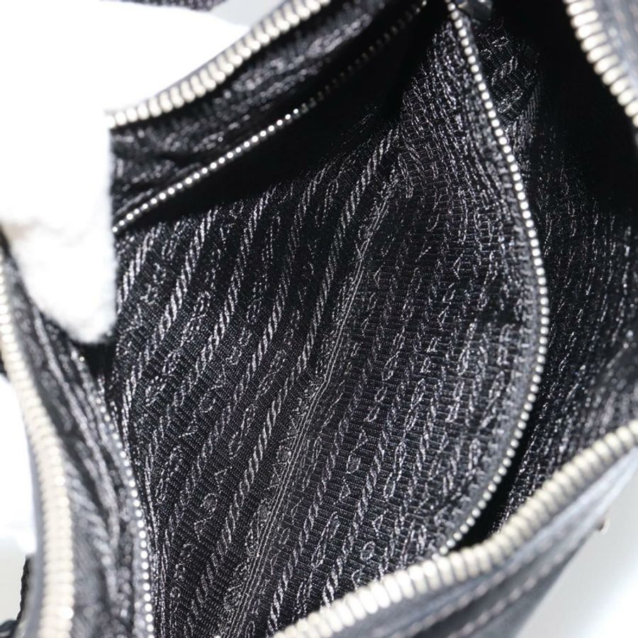 【日本直送】PRADA 單肩包 尼龍 黑色 銀色 正品 yk20451SAM-22