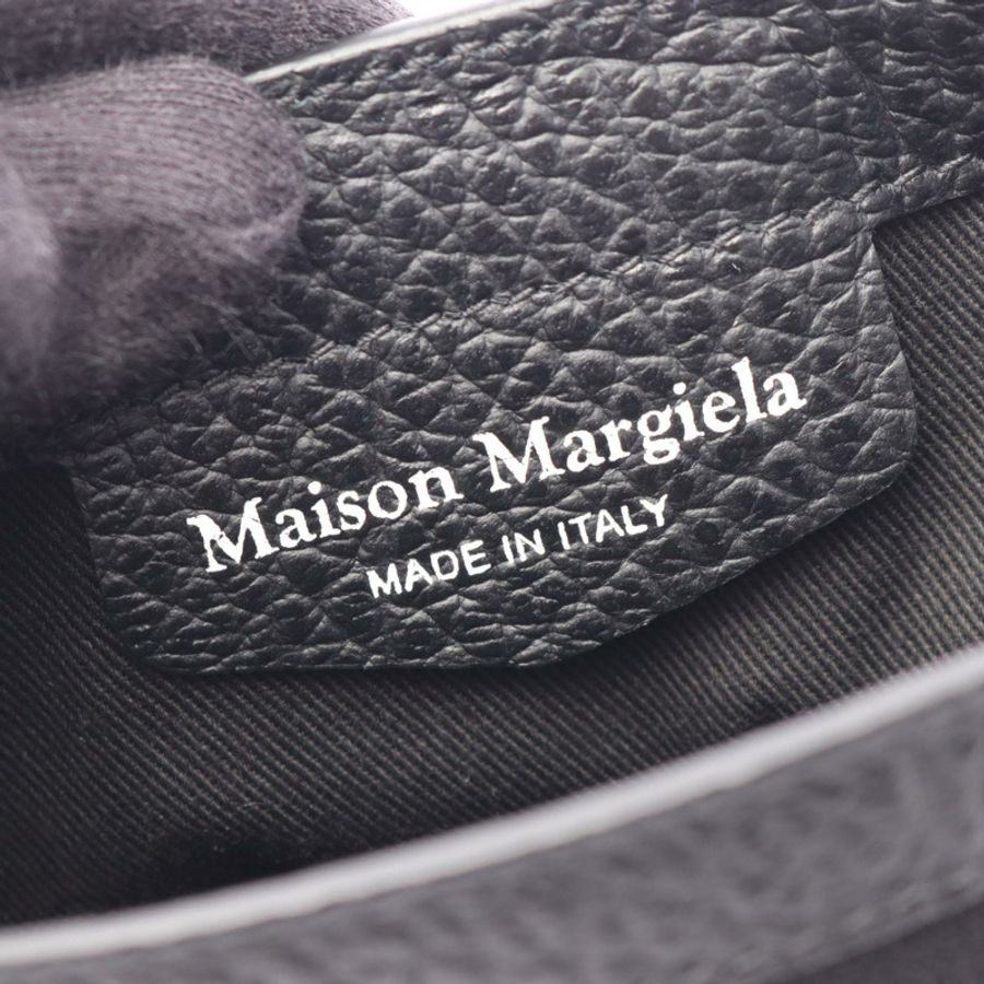 Maison Margiela 5AC Micro 2WAY 手提包 S56WG0081P4455T8013 黑色皮革 二手 女士-3