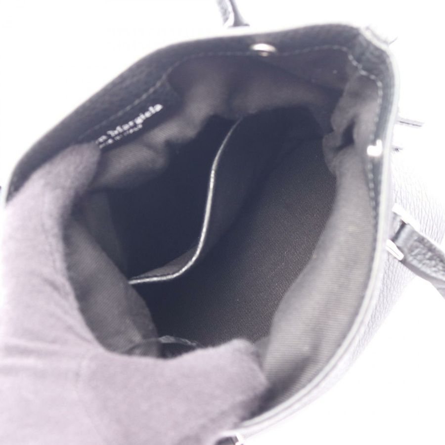 Maison Margiela 5AC Micro 2WAY 手提包 S56WG0081P4455T8013 黑色皮革 二手 女士-2