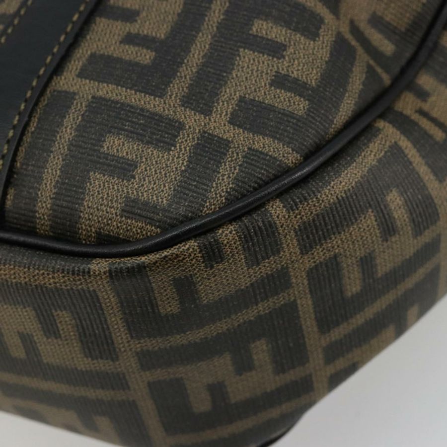 【日本直送】FENDI Zucca帆布手提包 黑色棕色 正品 182969V-15