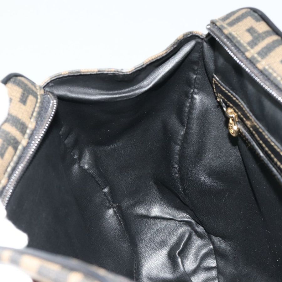 【日本直送】FENDI Zucca帆布手提包 黑色棕色 正品 182969V-23