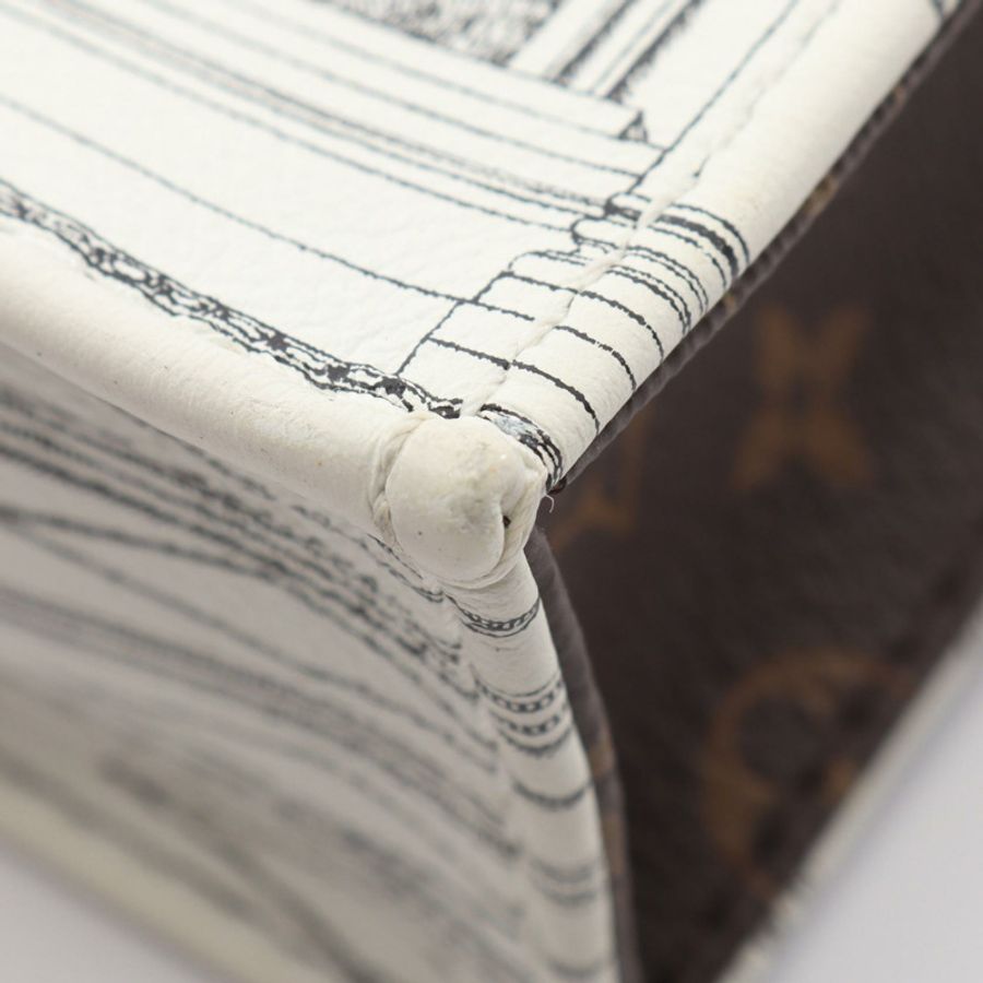 路易威登 FORNASETTI Petite Sac Plat 單肩手提包 M80991 Monogram 帆布-4