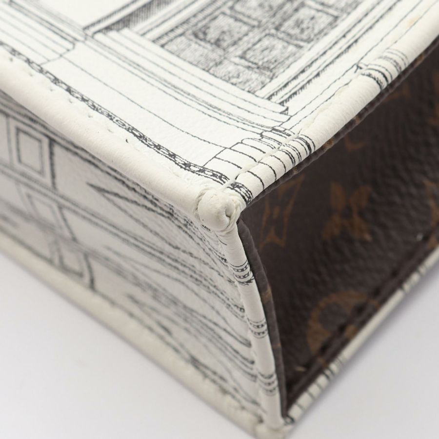 路易威登 FORNASETTI Petite Sac Plat 單肩手提包 M80991 Monogram 帆布-5