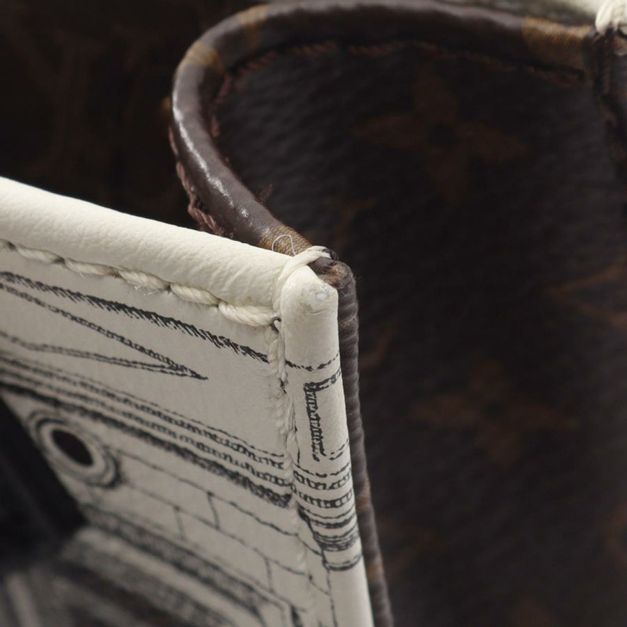 路易威登 FORNASETTI Petite Sac Plat 單肩手提包 M80991 Monogram 帆布-6