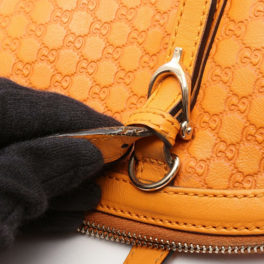 GUCCI Nice Microguccissima 肩挎斜背包 309617 皮革 橘色 二手-7