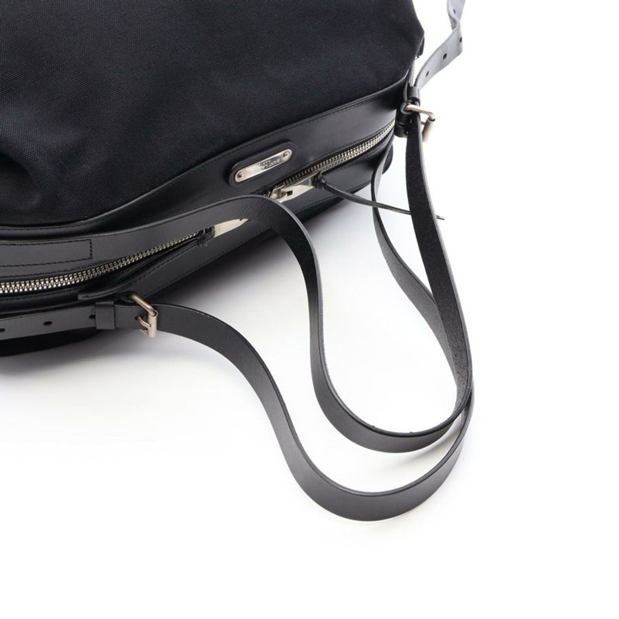 SAINT LAURENT PARIS ID Convertible 2WAY Shoulder Bag GUE466989 帆布皮革 黑色 二手 女士-6