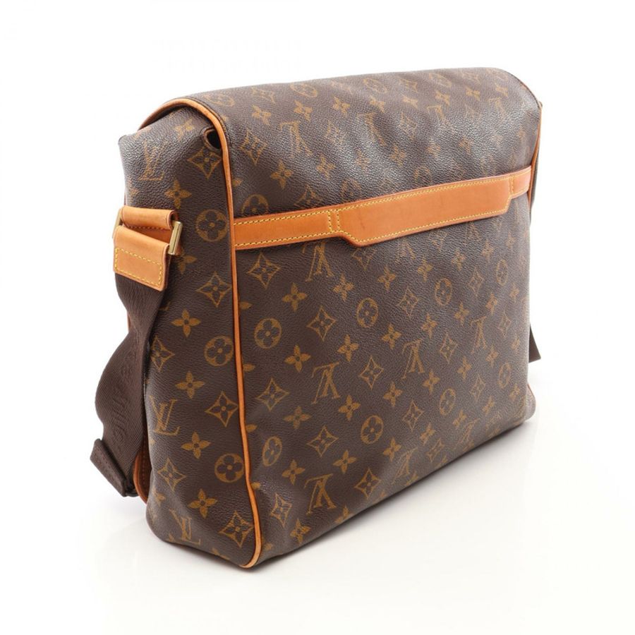 路易威登 Abbesses Monogram 單肩背包 M45257 PVC塗層帆布皮革 棕色 二手 男女通用-1