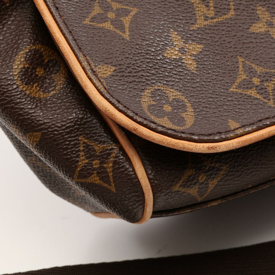 路易威登 Abbesses Monogram 單肩背包 M45257 PVC塗層帆布皮革 棕色 二手 男女通用-6