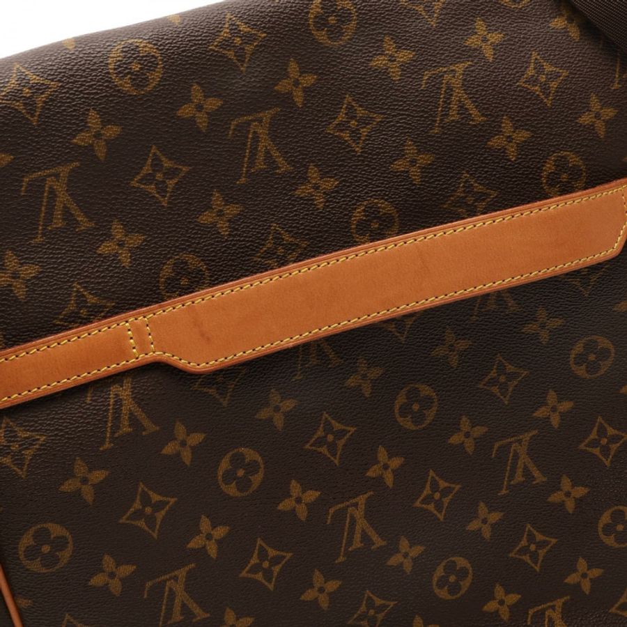 路易威登 Abbesses Monogram 單肩背包 M45257 PVC塗層帆布皮革 棕色 二手 男女通用-8