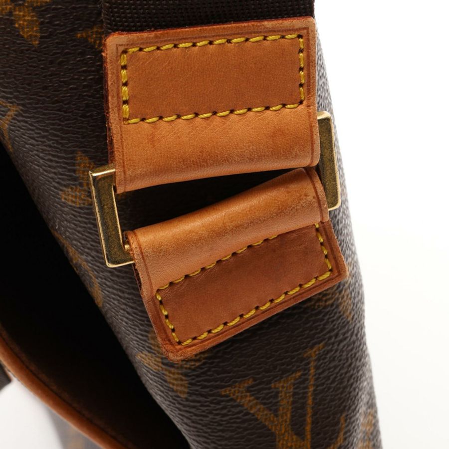 路易威登 Abbesses Monogram 單肩背包 M45257 PVC塗層帆布皮革 棕色 二手 男女通用-10